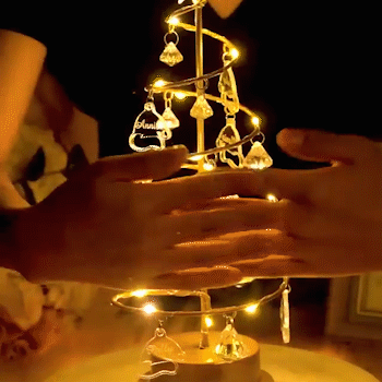 Sparkling Crystal Christmas Tree LED Lamp: Enchanting Ambiance for Bedrooms & Holiday Decor