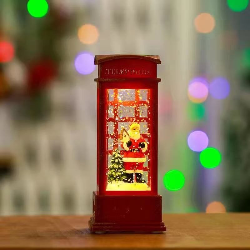 3 Pcs Enchanting Glittery Christmas Lantern - Add Magical Sparkle to Your Holiday Decor!